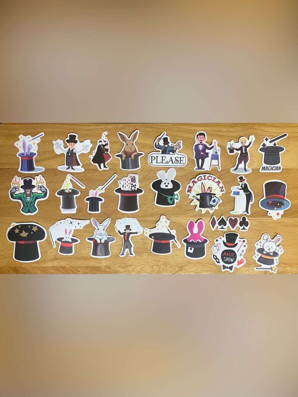 Magician Stickers Set of 25